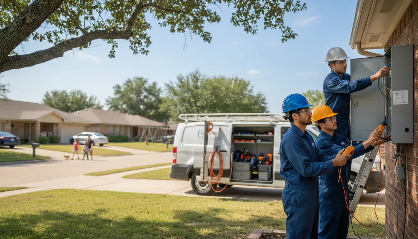 Certified electrician providing emergency electrical services in Brimfield, IL